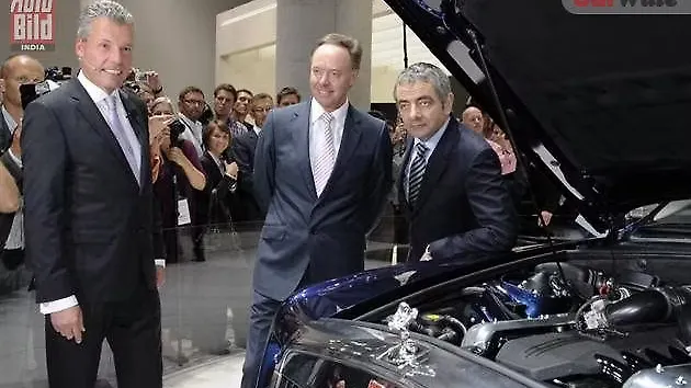 Mr. Bean at the Rolls Royce press conference Mr. Bean at the Rolls Royce press conference