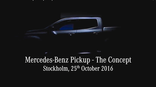 Mercedes-Benz pickup truck concept teased ahead of October 25 debut